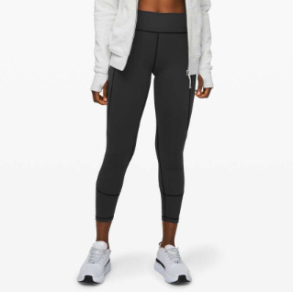 lululemon In Movement Tight 25" Black Size 4 NWT